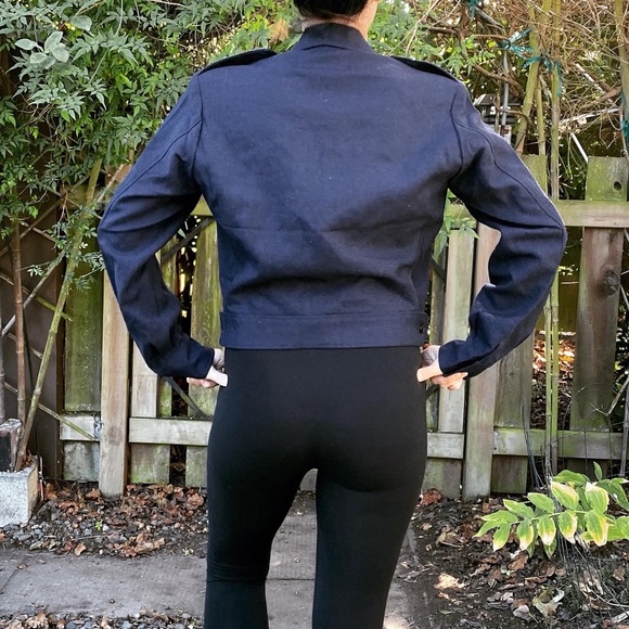 Vintage cropped navy jacket uniform - Picture 4 of 5